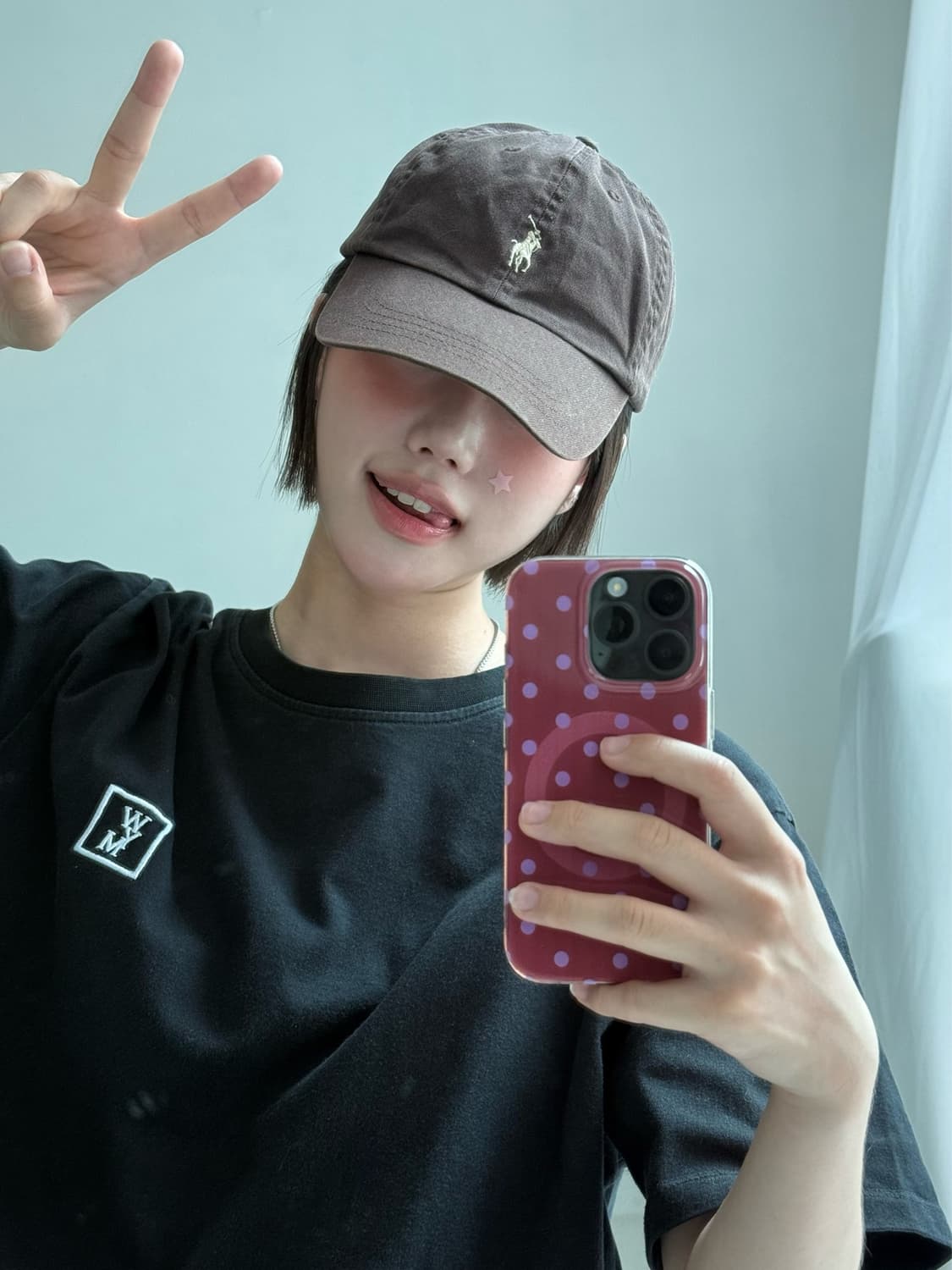 폴로 딥브라운 로고 캡 상품이미지2