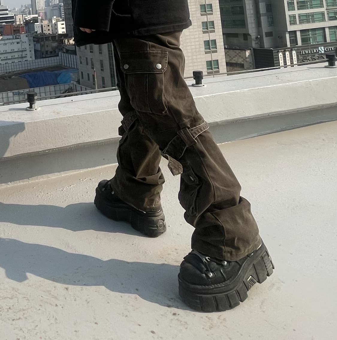 Semantic design 본디지 카고팬츠 상품이미지2