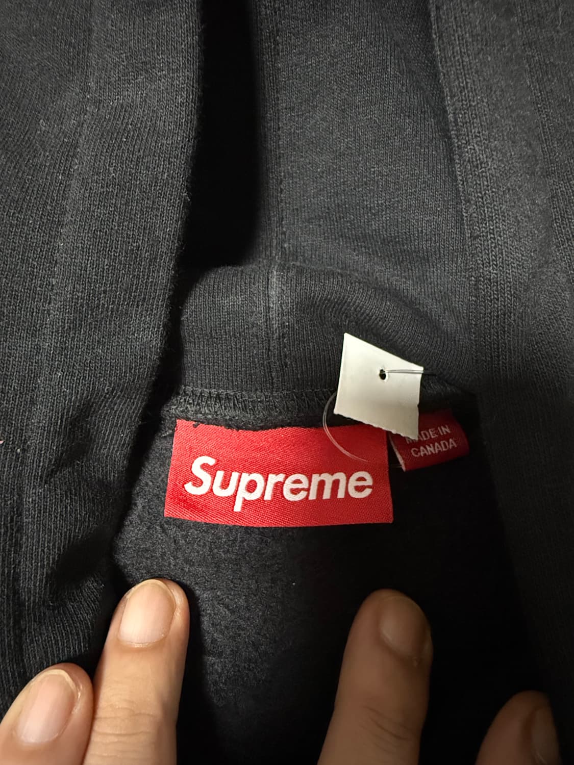 슈프림 스몰로고 후드 블랙 XL 25FW 상품이미지3