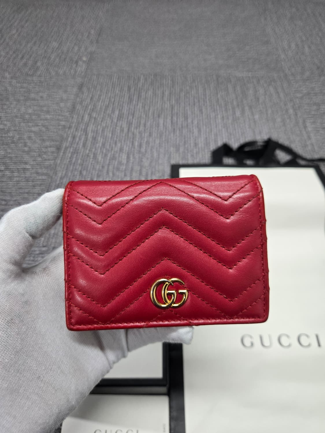 [특가][정품] 구찌 마몬트 마틀라세 반지갑 상품이미지1