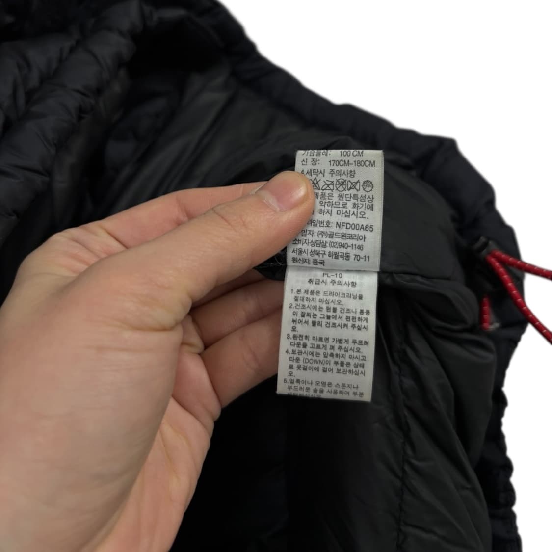 노스페이스850 다운패딩 후드탈착 상품이미지7