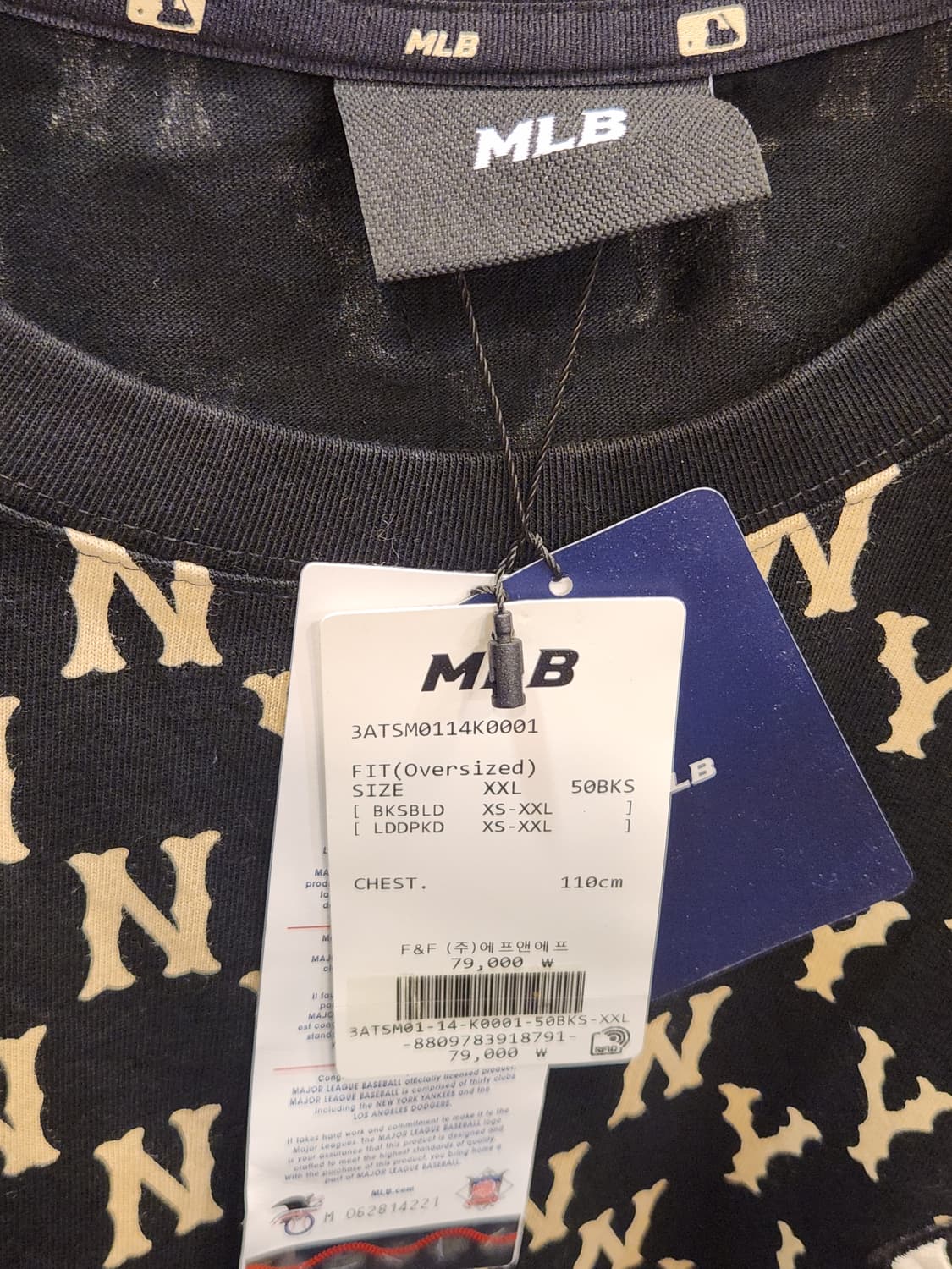 MLB 모노그램 반팔티 새제품  상품이미지2