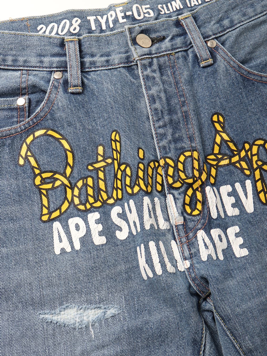 A BATHING APE Type-05 Drip Denim Pants 상품이미지5