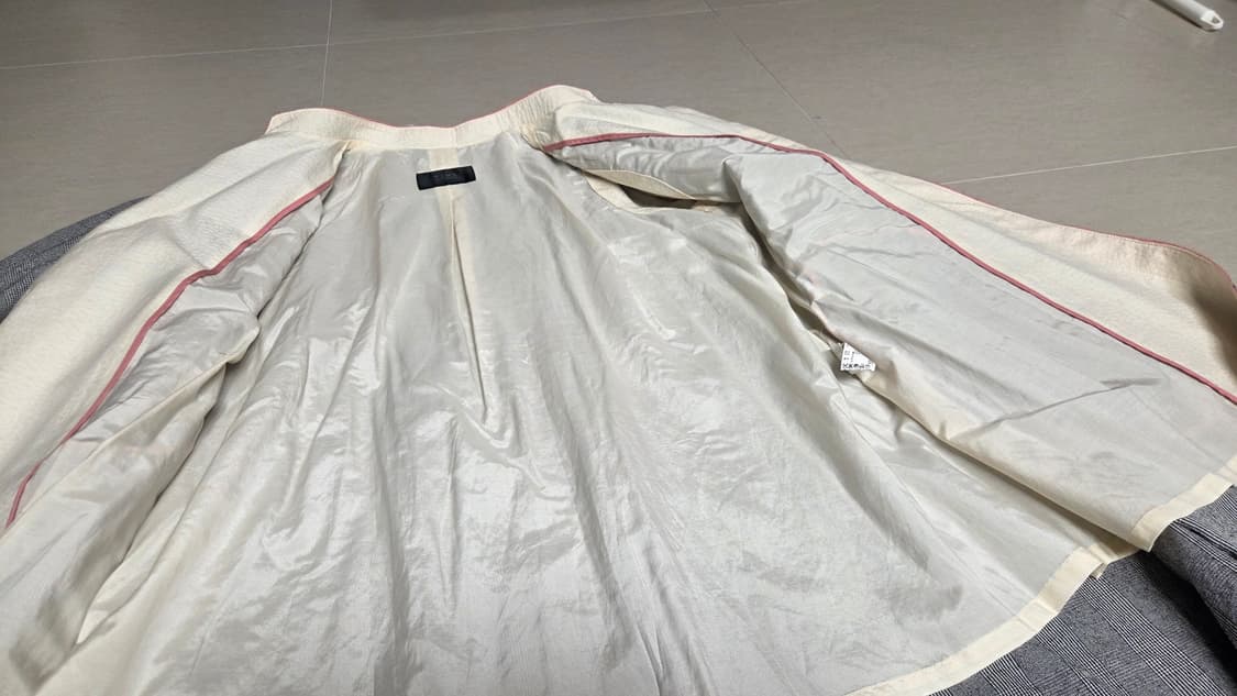 TIME  타임  헤링본 미니 체크 트렌치 코트  상품이미지5