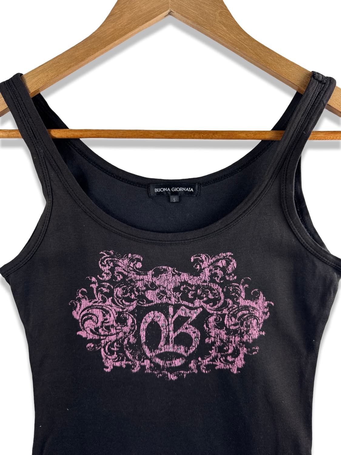 JPN Y2K 프린팅 슬리브리스2364 상품이미지3