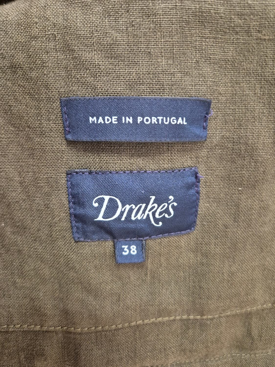 드레익스 올리브 린넨 게임즈 튜닉 Drakes 38 상품이미지3