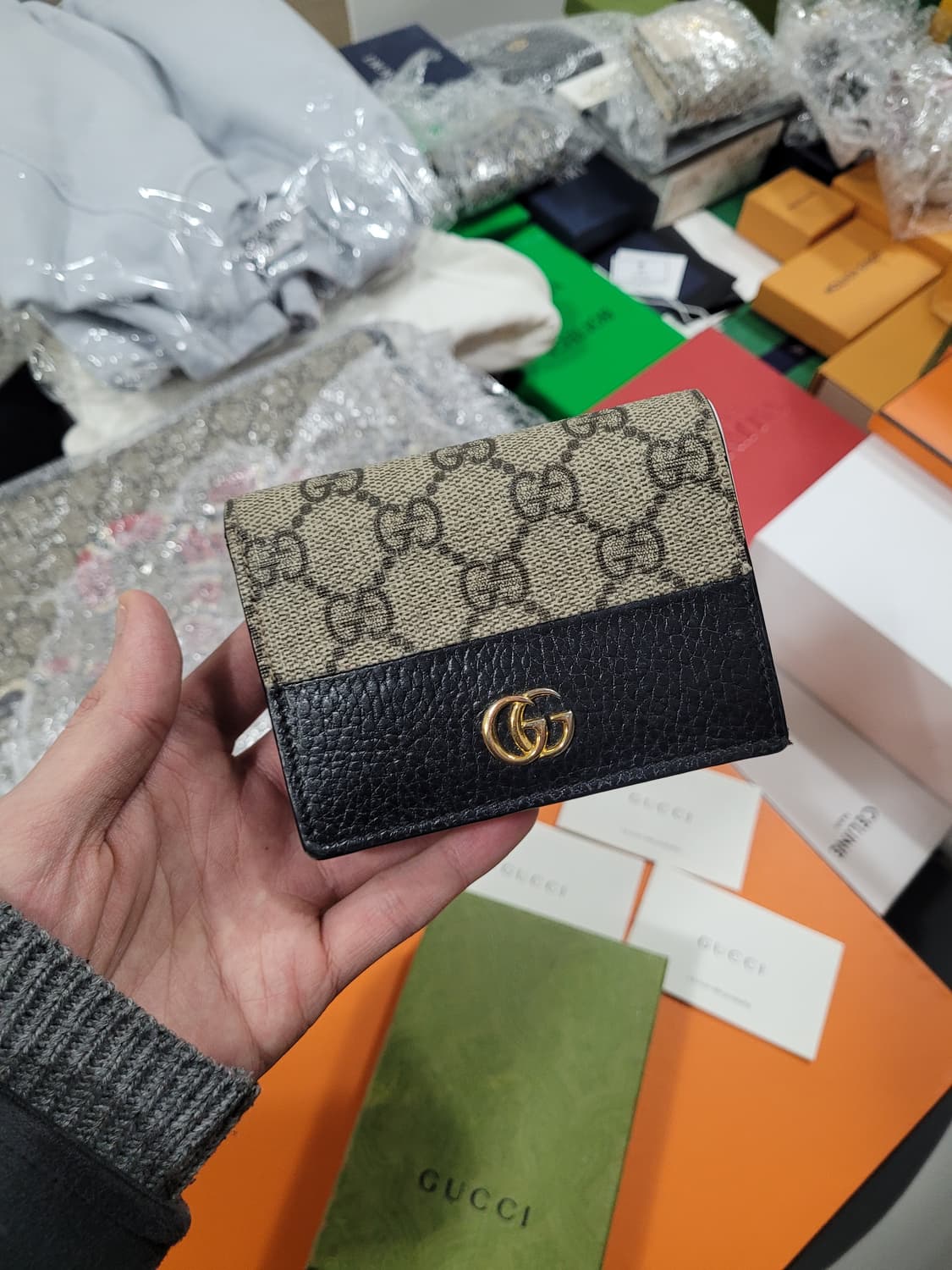 (새상품급) 구찌 GG 마몽 케이스 지갑 상품이미지1