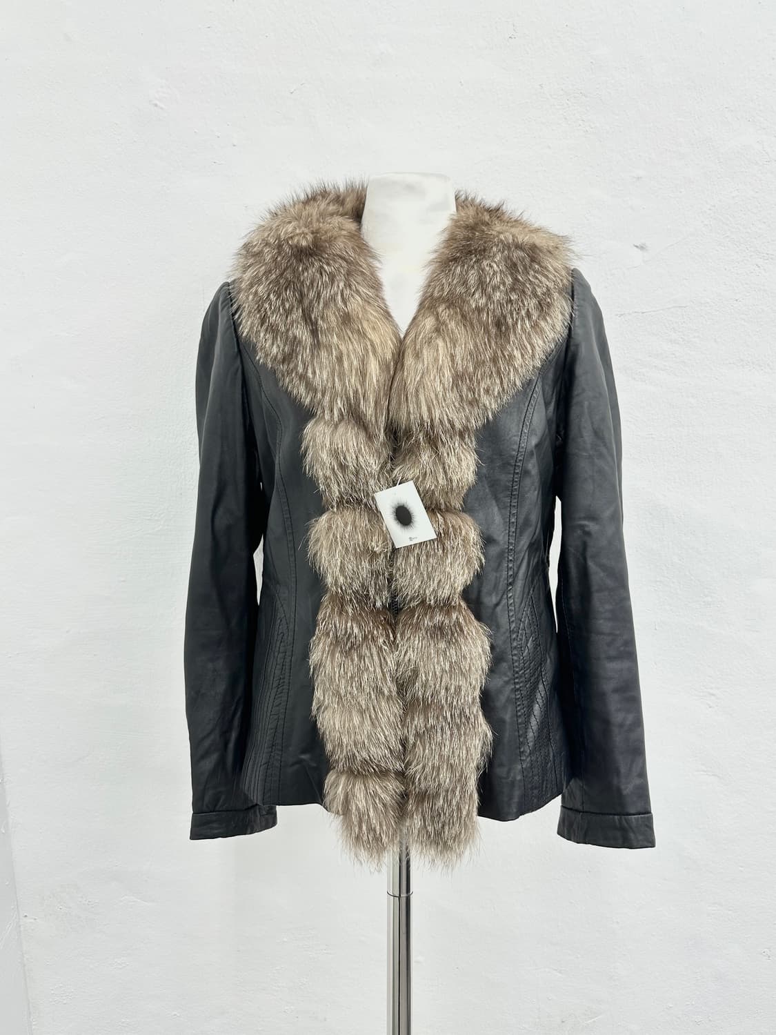 fox fur sheepskin leather jacket 상품이미지1