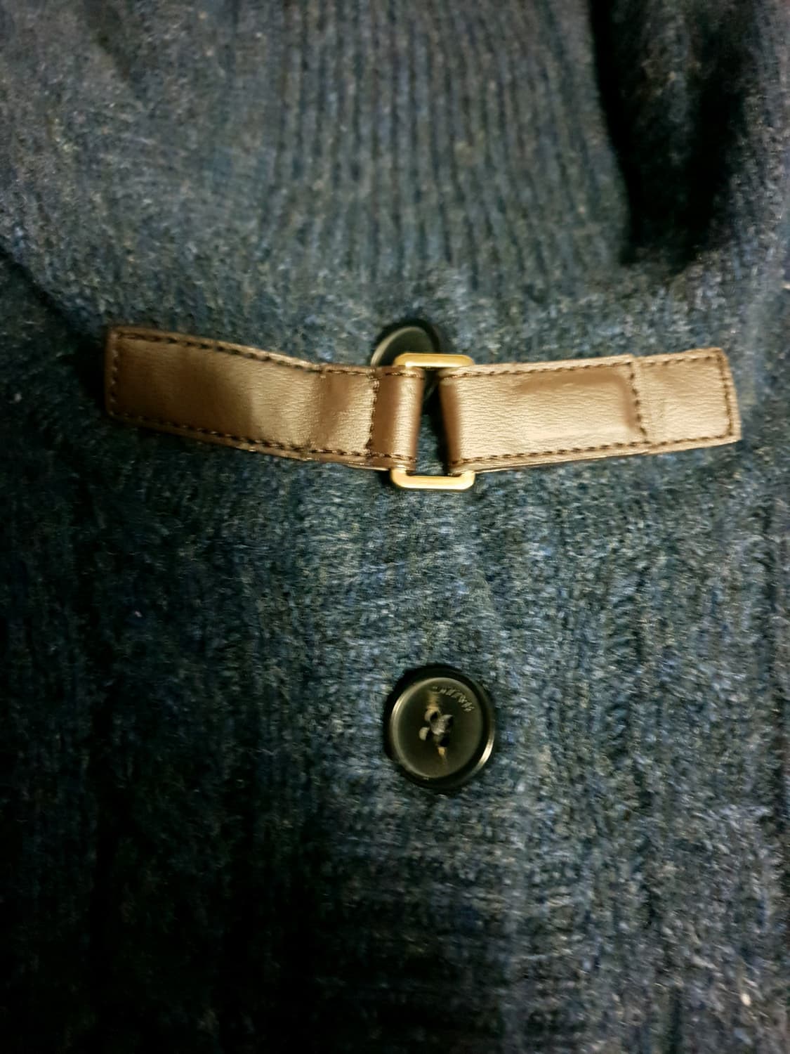 (단종매물) 헤지스 우먼 케이블 넥스트랩 후드 롱 가디건 네이비 (S) 상품이미지2