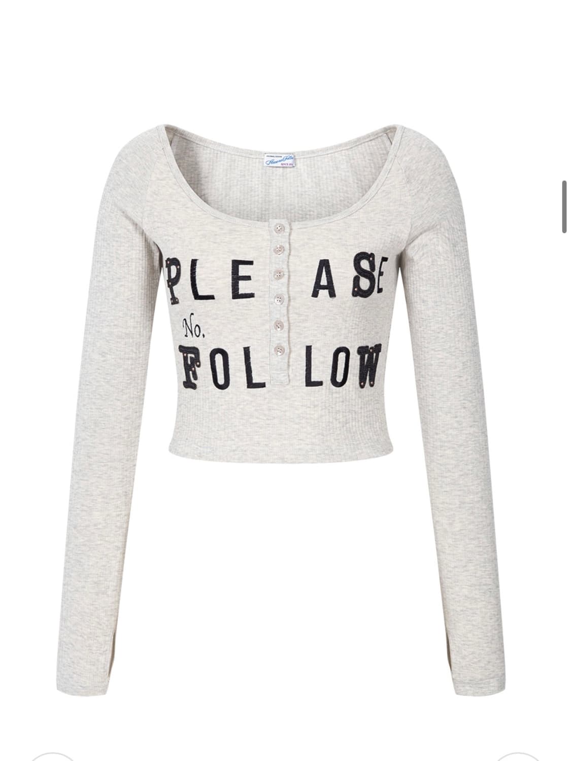 플리즈노팔로우 플노팔 Megan Patch Long Sleeve Top 상품이미지2