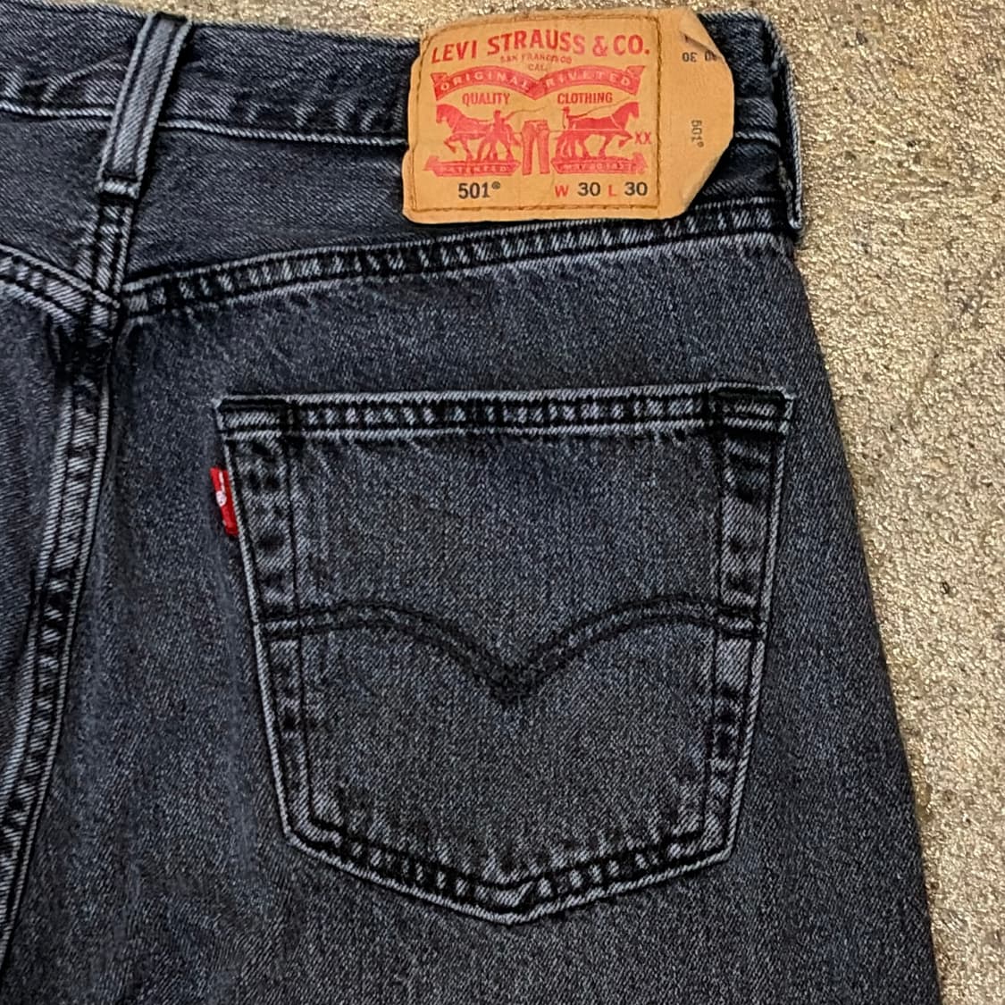미국 빈티지 리바이스 501 블랙진 청바지 상품이미지8