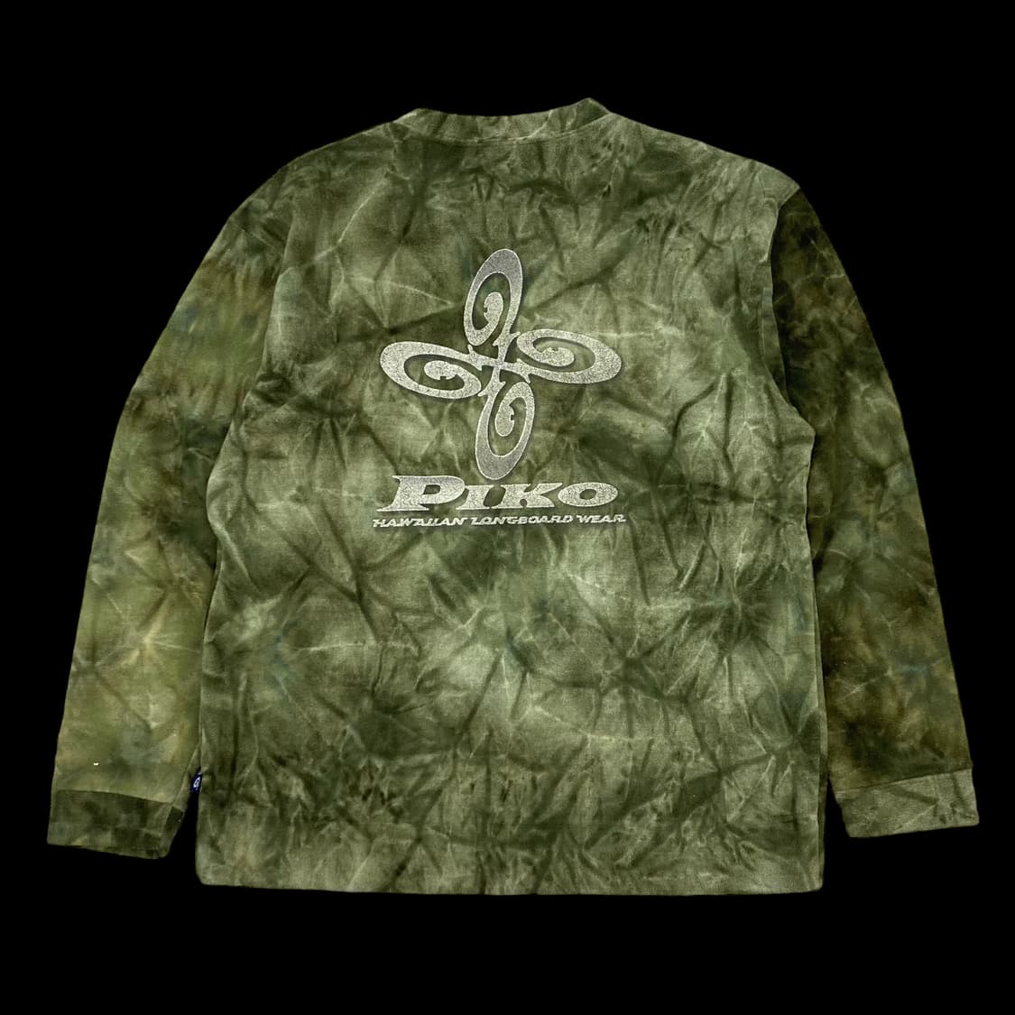 피코 90s 그린 다이드 후리스 맨투맨 상품이미지1