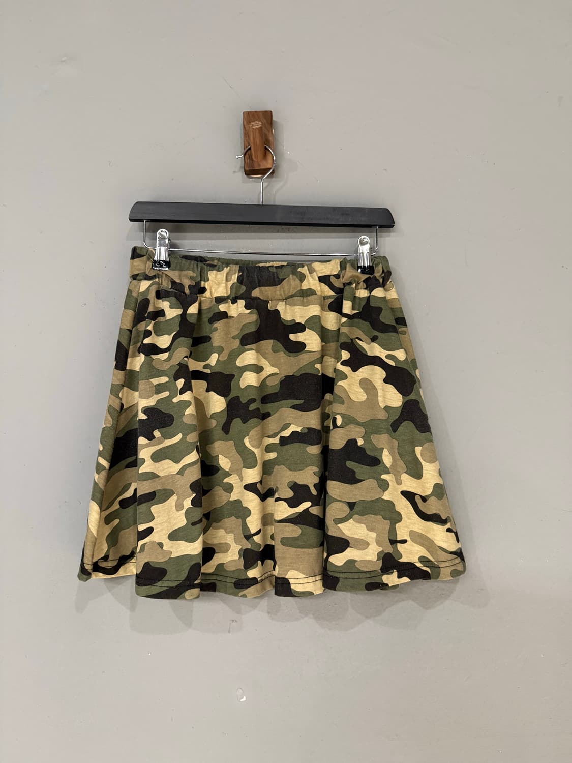 camo pattern flare-fit skirt 상품이미지4
