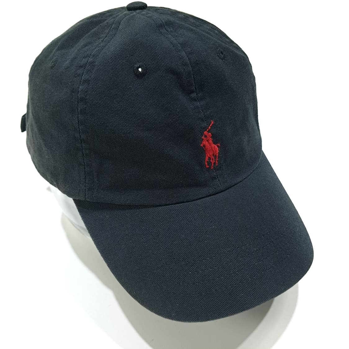 CL330 폴로 코튼 레드포니 네이비 볼캡 모자 상품이미지2
