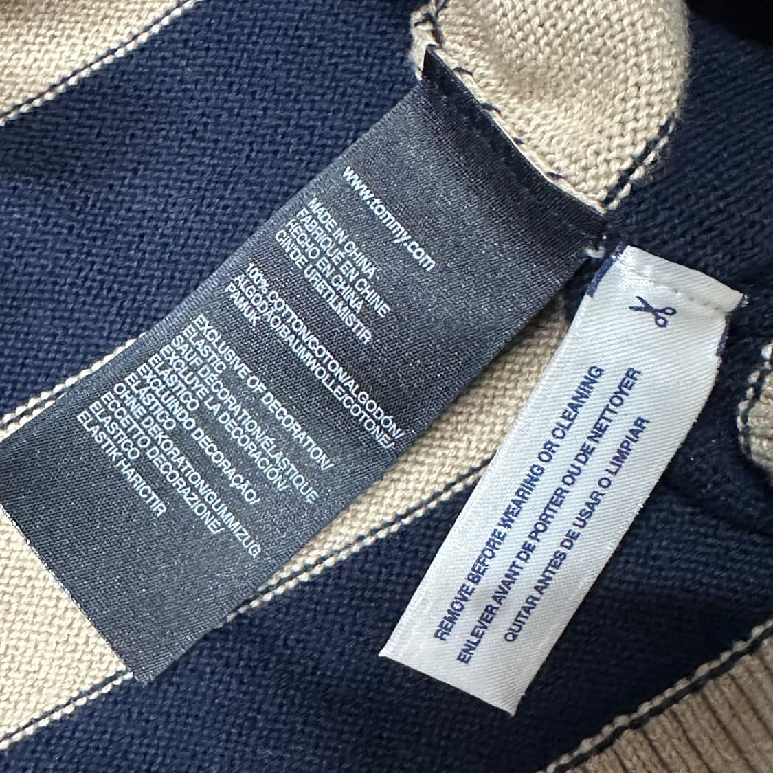 타미힐피거 단가라 하프넥 니트 L 상품이미지4