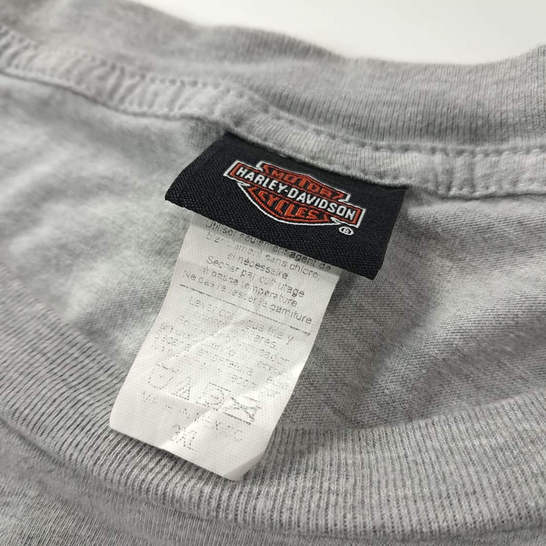 CK181 L 할리데이비슨 매디슨 스컬 썸홀 그레이 티셔츠 상품이미지3