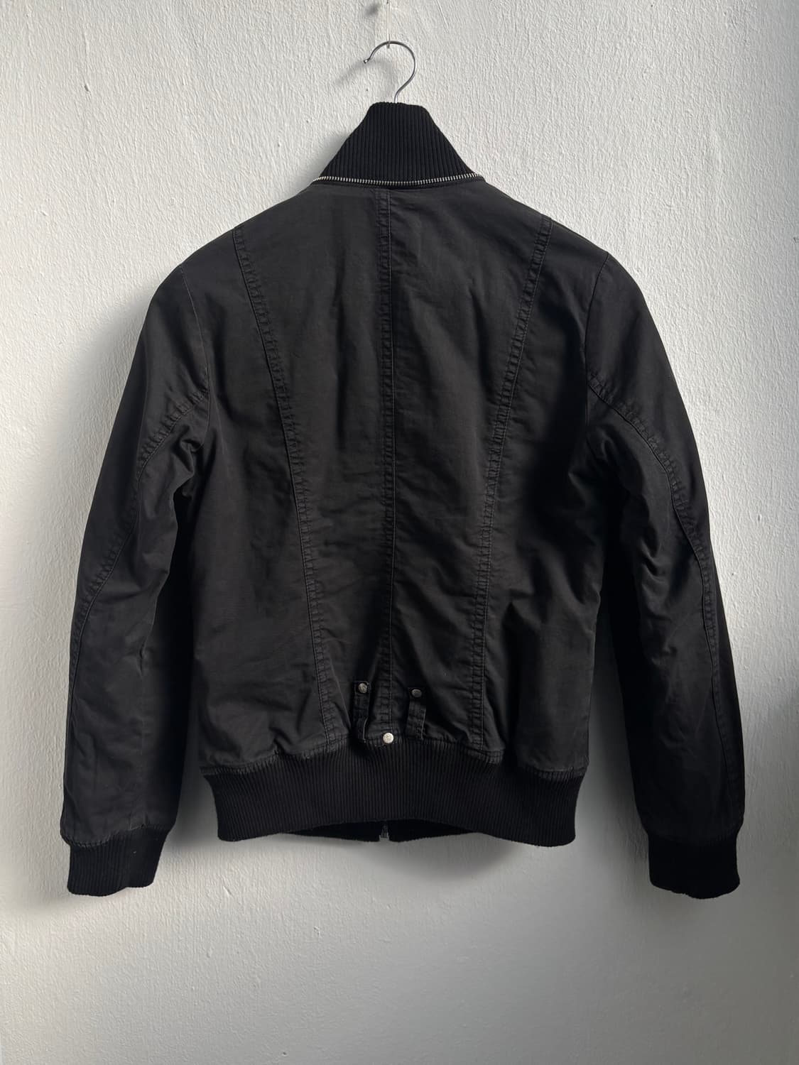 Vintage Black High Neck Zip-Up Jacket 상품이미지6