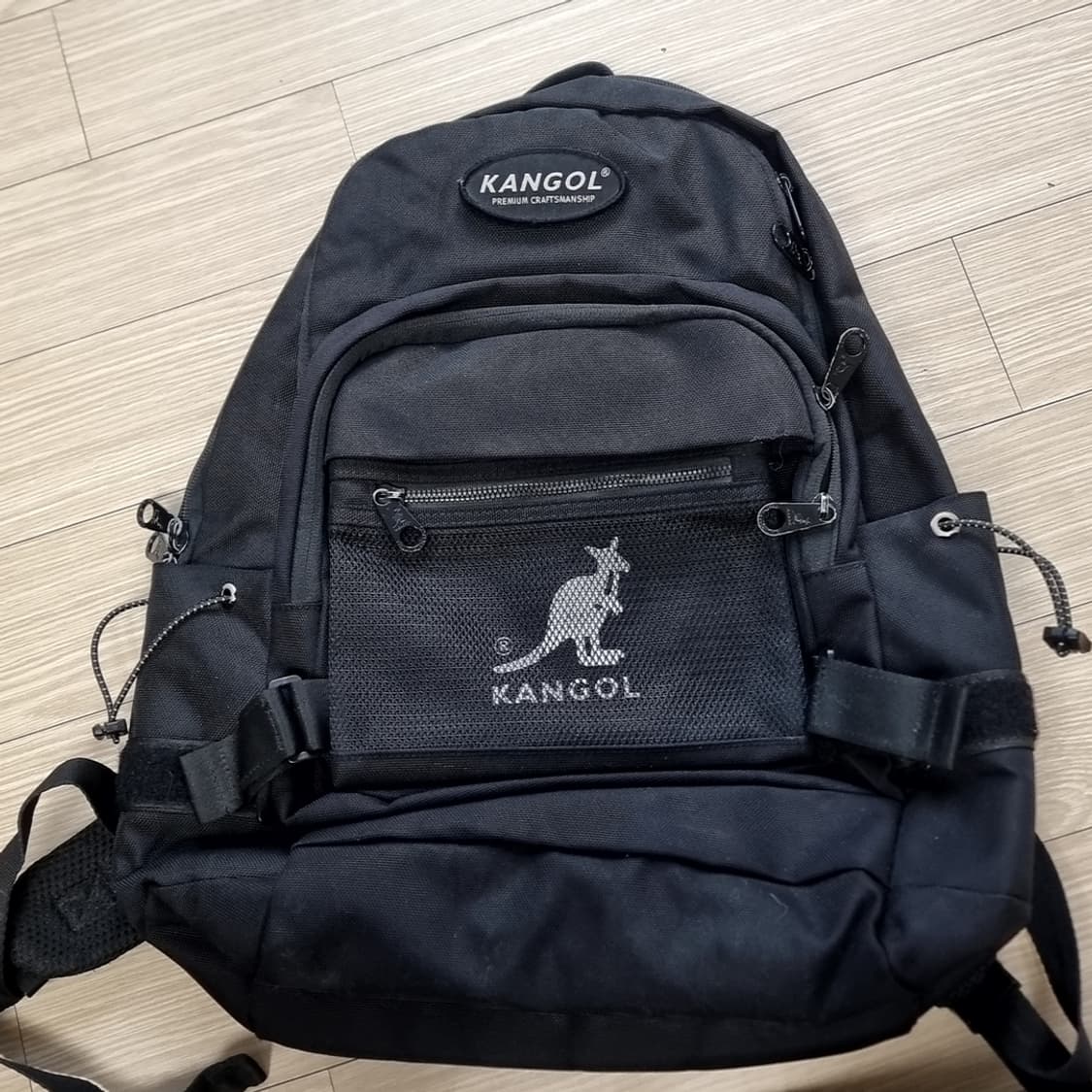 캉골 블랙 백팩 가방 상품이미지1
