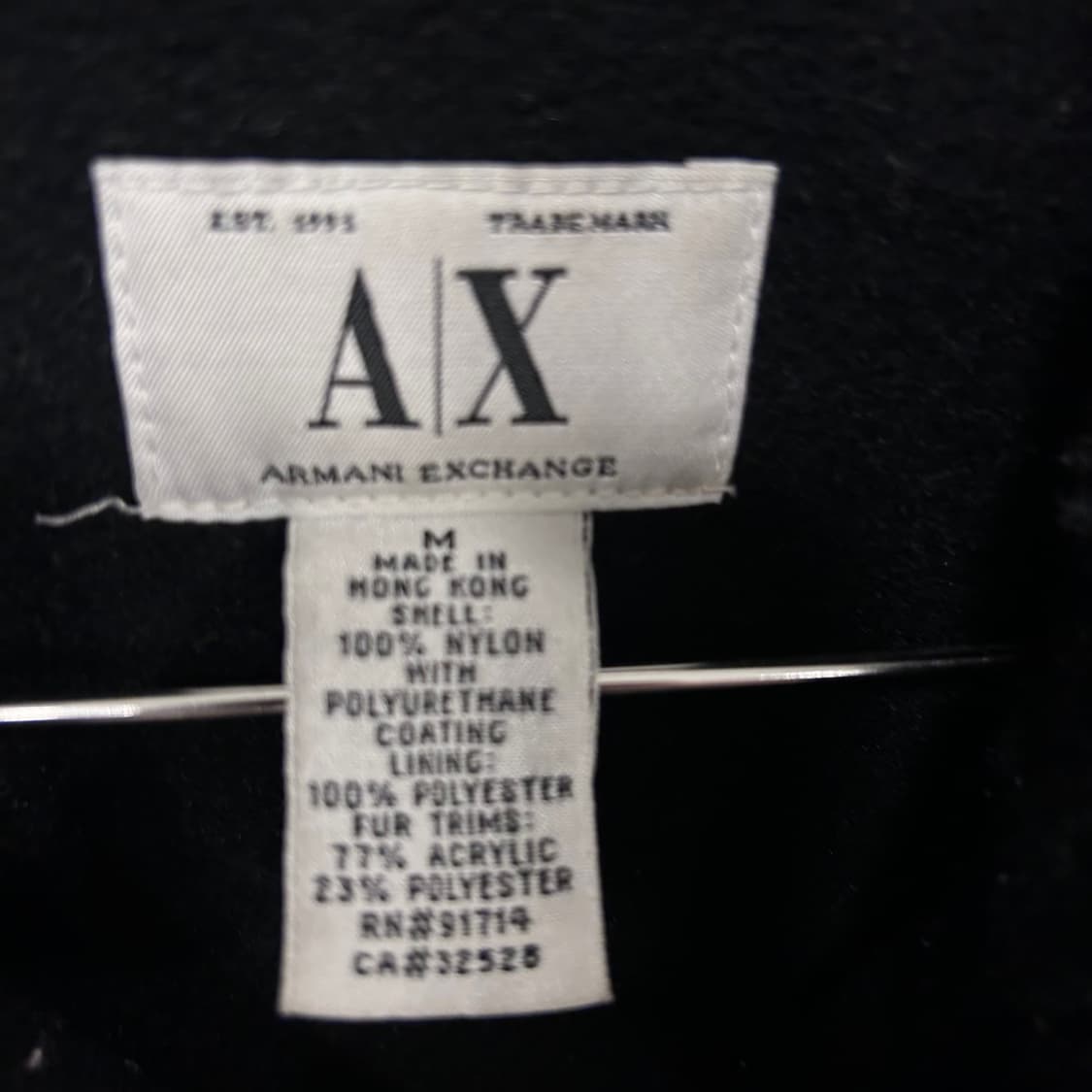 아르마니 익스체인지 퍼 카라 집업 퀼팅 베스트 상품이미지3