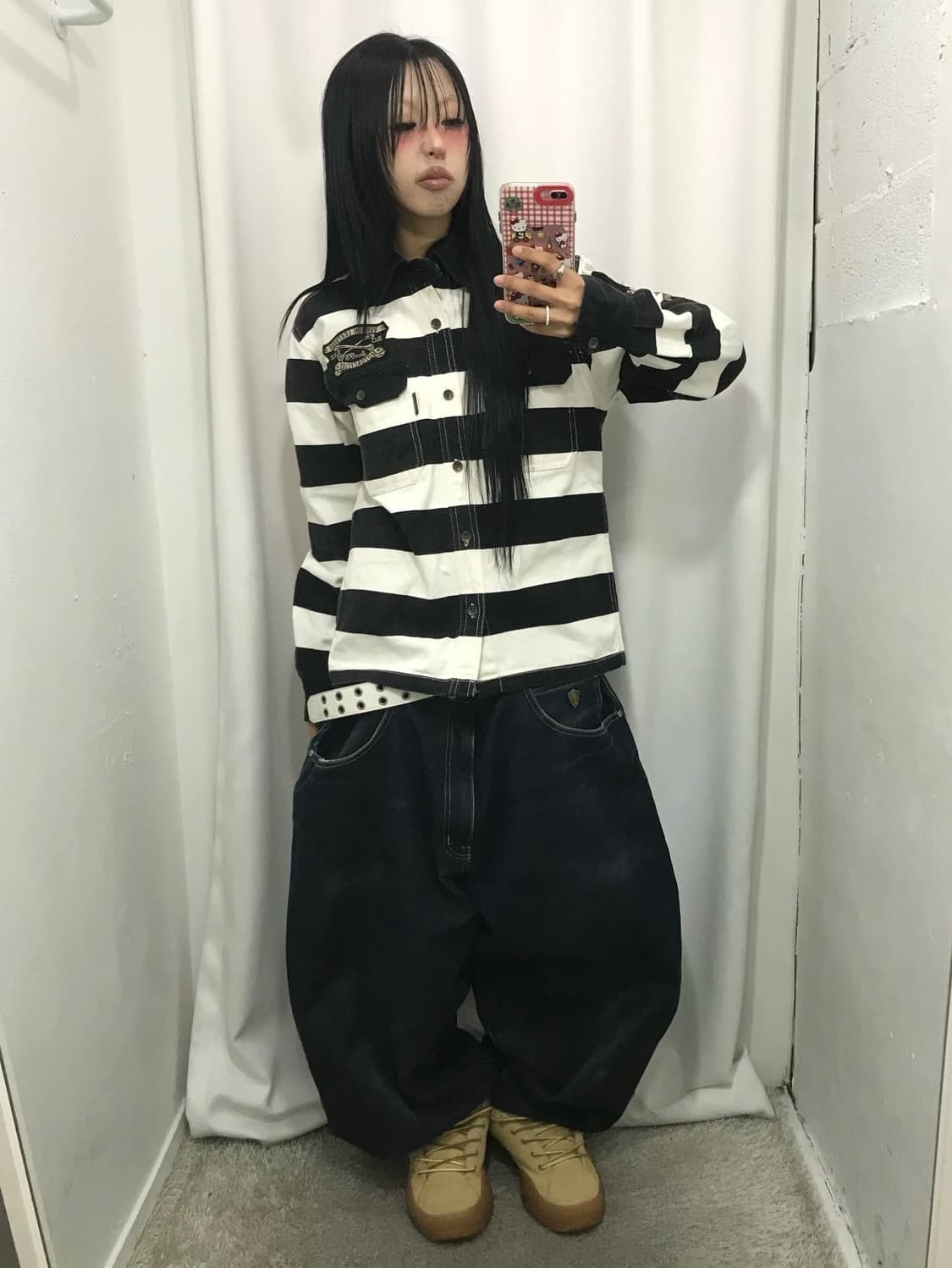 Vanson Embroidery Stripe Work Jacket 상품이미지3