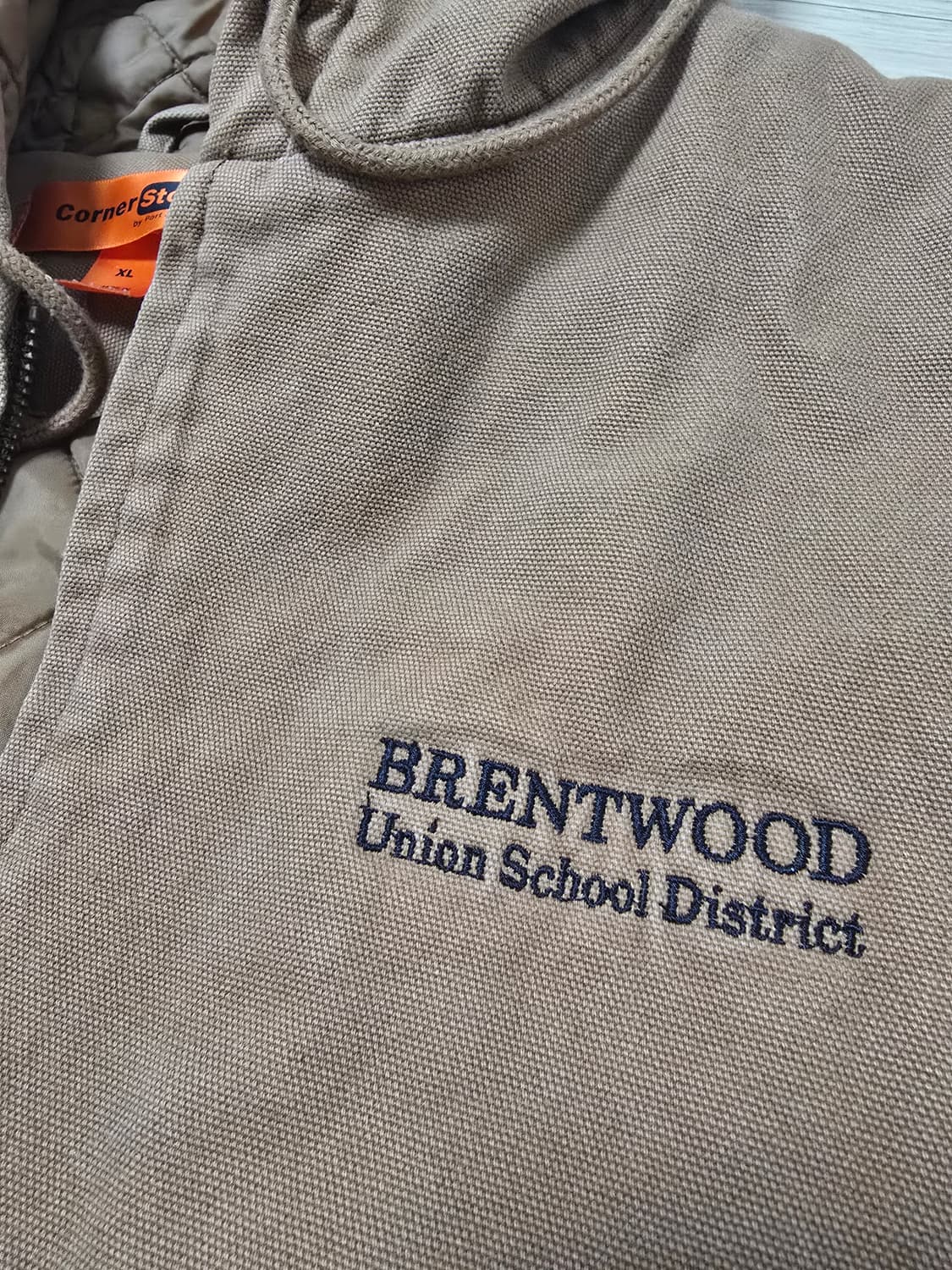 코너스톤 CornerStone 덕 캔버스 후디 액티브 자켓 XL 상품이미지3