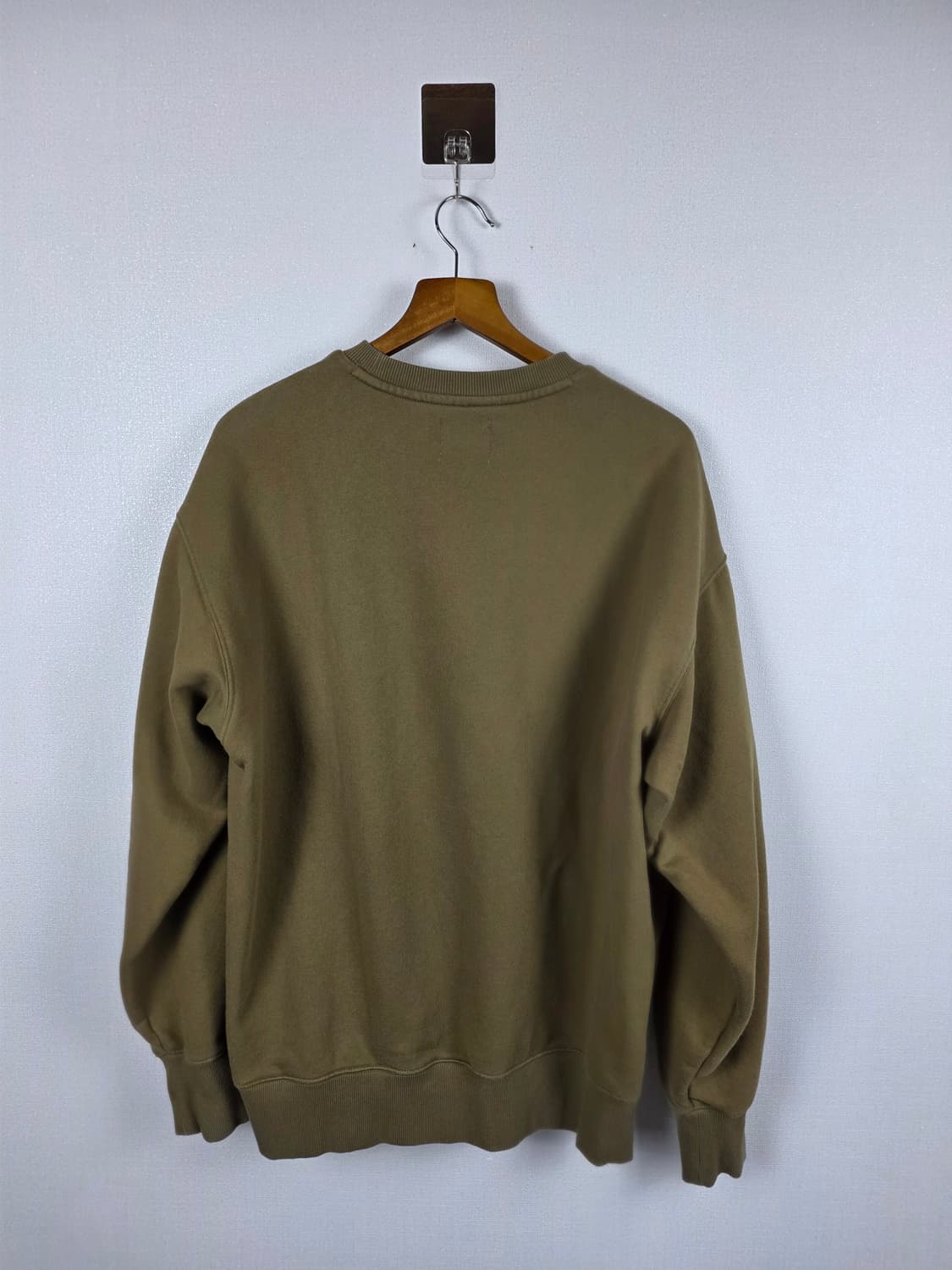 코닥 인스타매틱 오버핏 기모 맨투맨 카키 2XL 상품이미지2