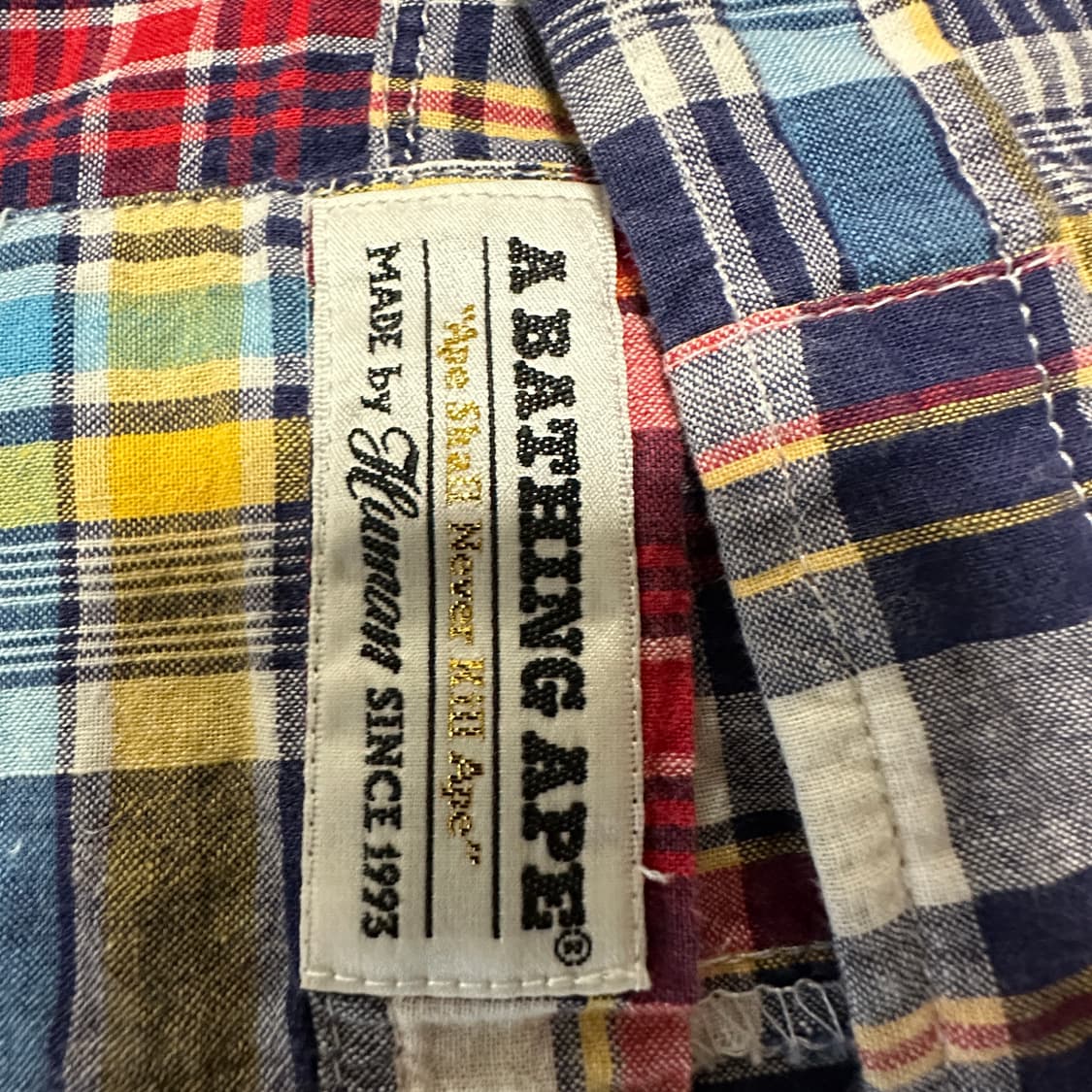 BAPE japan made patchwork shirt 상품이미지4