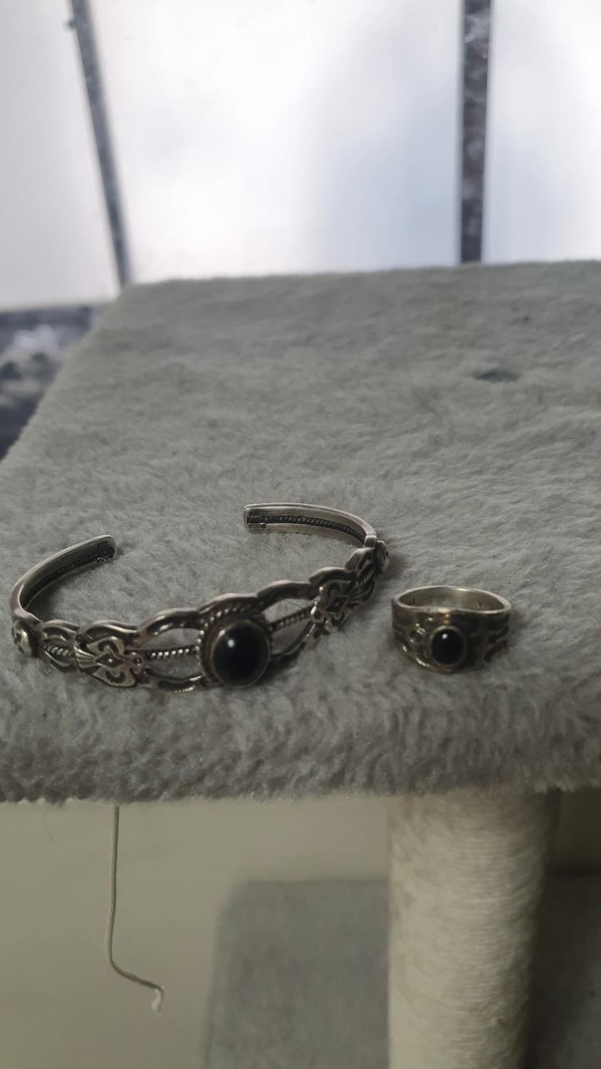 Koos 나바호 오닉스 팔찌&반지 상품이미지2