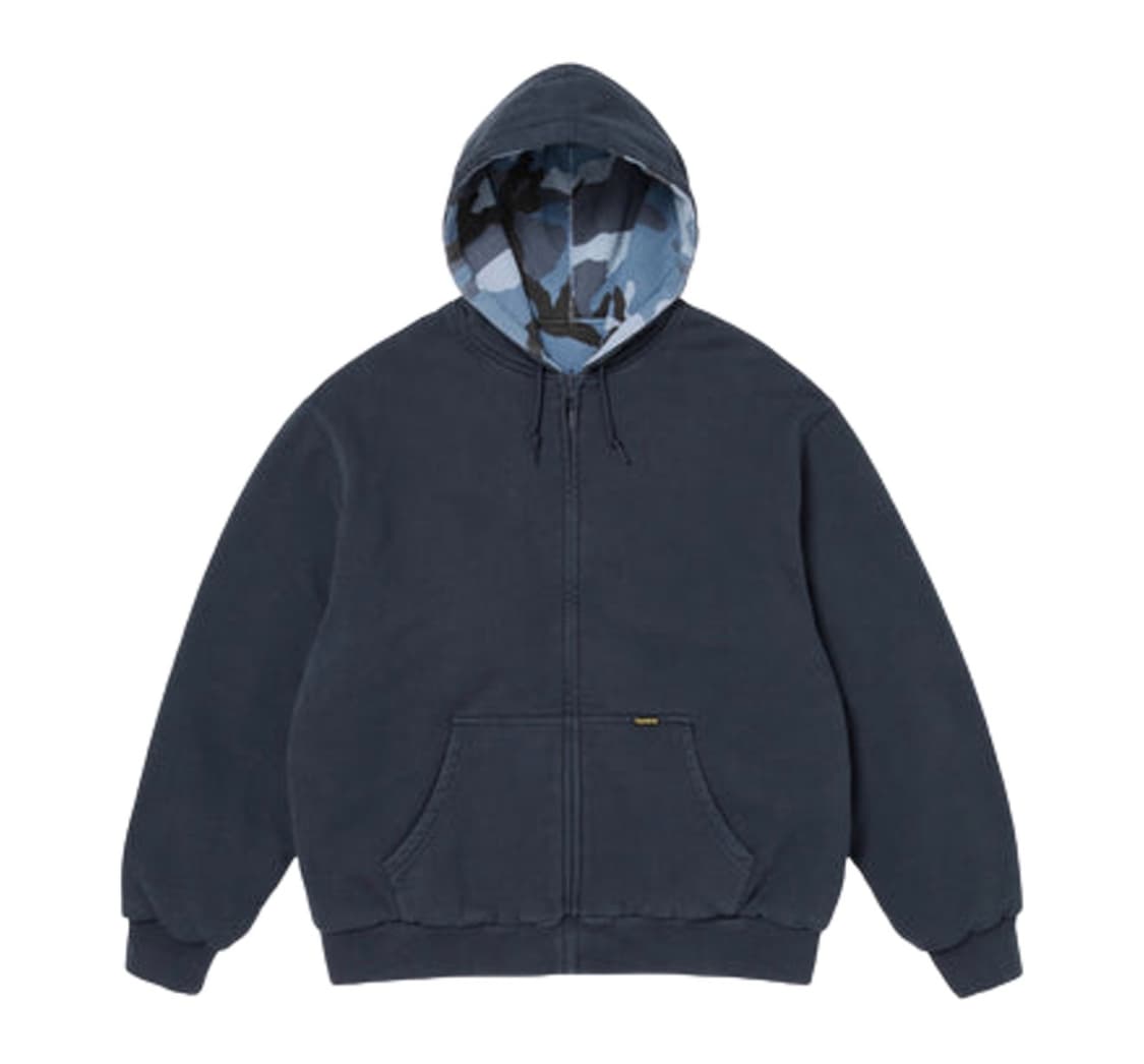 슈프림 리버시블 워크 집업 후드 스웨트셔츠 네이비 - 25FW 상품이미지1
