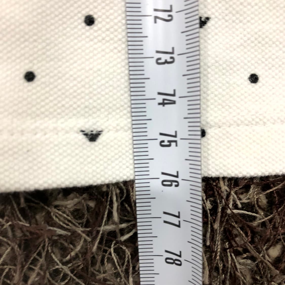  XXL 아르마니 로고 카라 반팔 티셔츠 상품이미지7