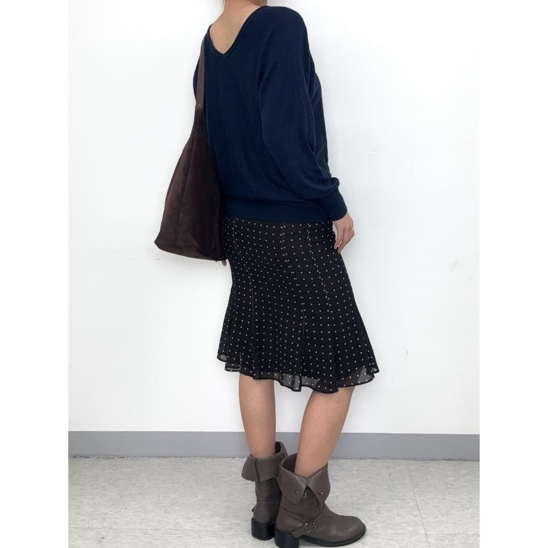 빈티지 네이비 니트 상품이미지3