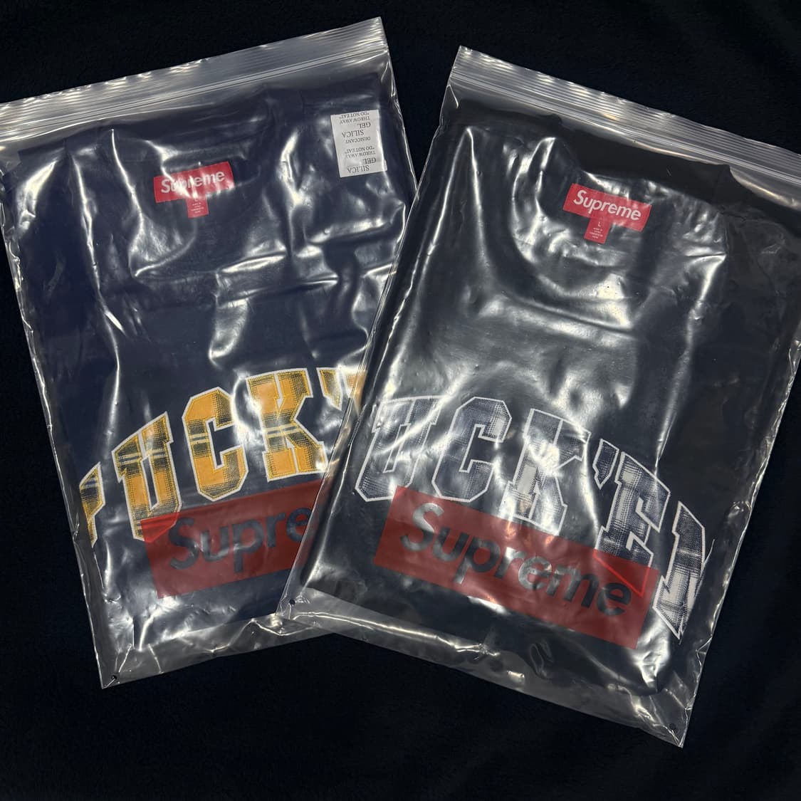 슈프림 퍽 음 플레이드 숏슬리브 탑 네이비,블랙 XL-26SS 상품이미지1