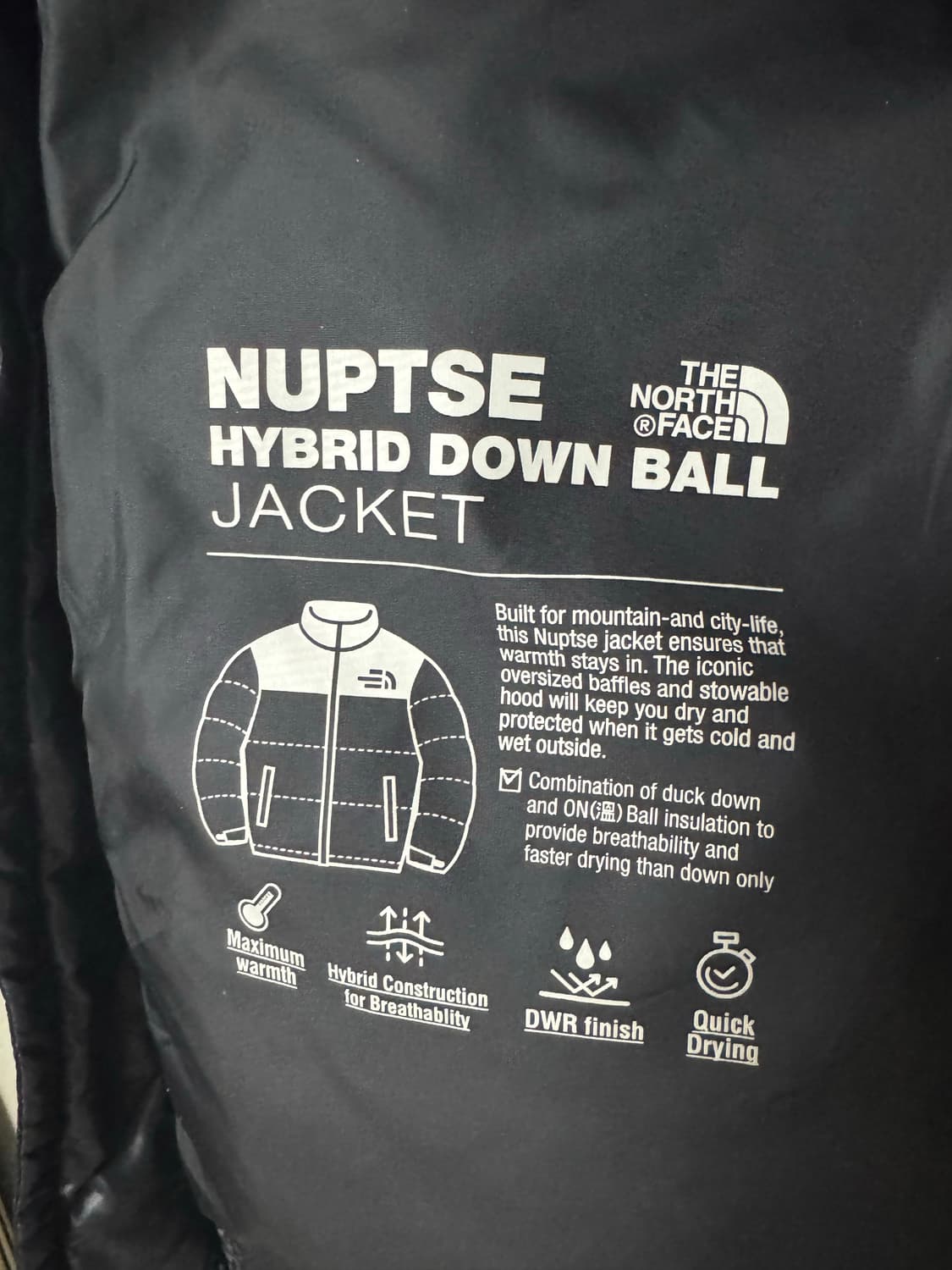노스페이스 패딩 블랙 s 상품이미지4