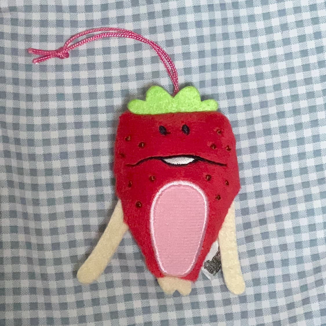 [고전] 딸기 나메코 안경닦이 스트랩 상품이미지1