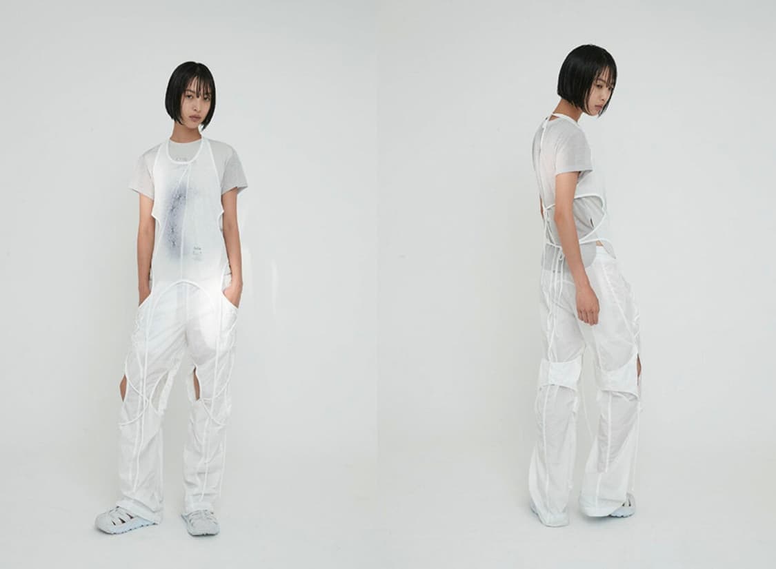 오호스 오픈 스냅 라이트 팬츠 화이트 상품이미지4