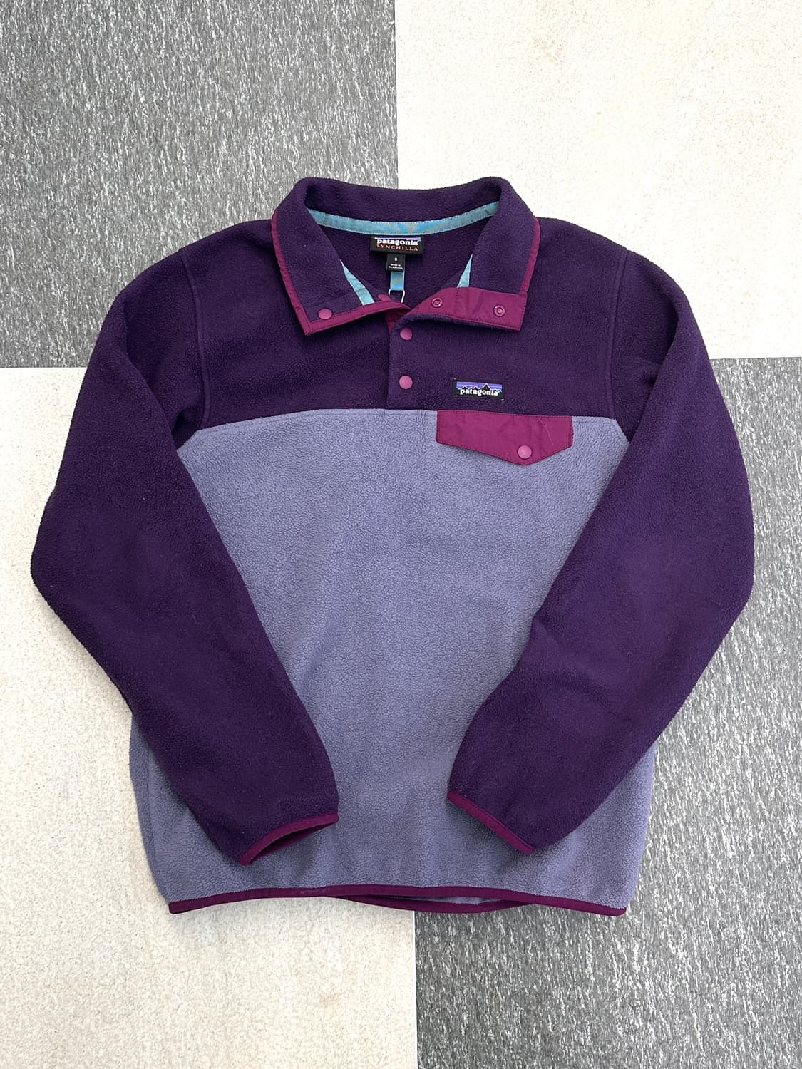 파타고니아 신칠라 퍼플 스냅 플리스  상품이미지5