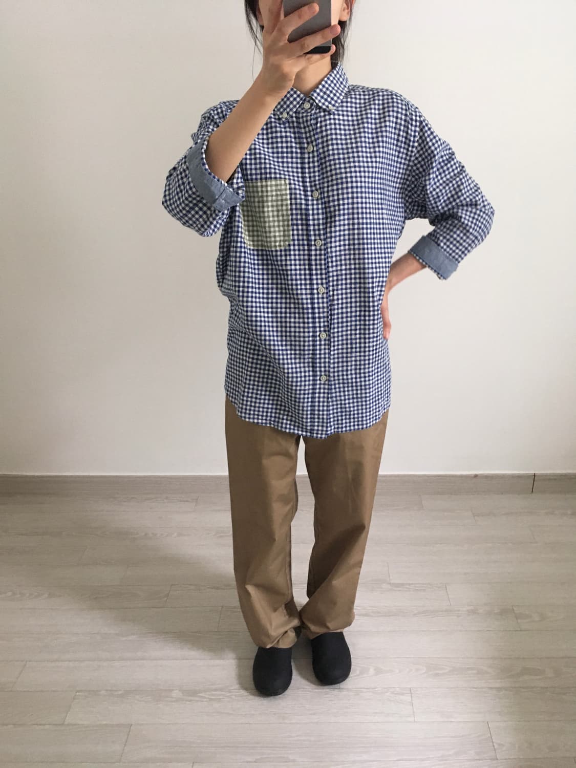 deep beige twill pants 상품이미지3