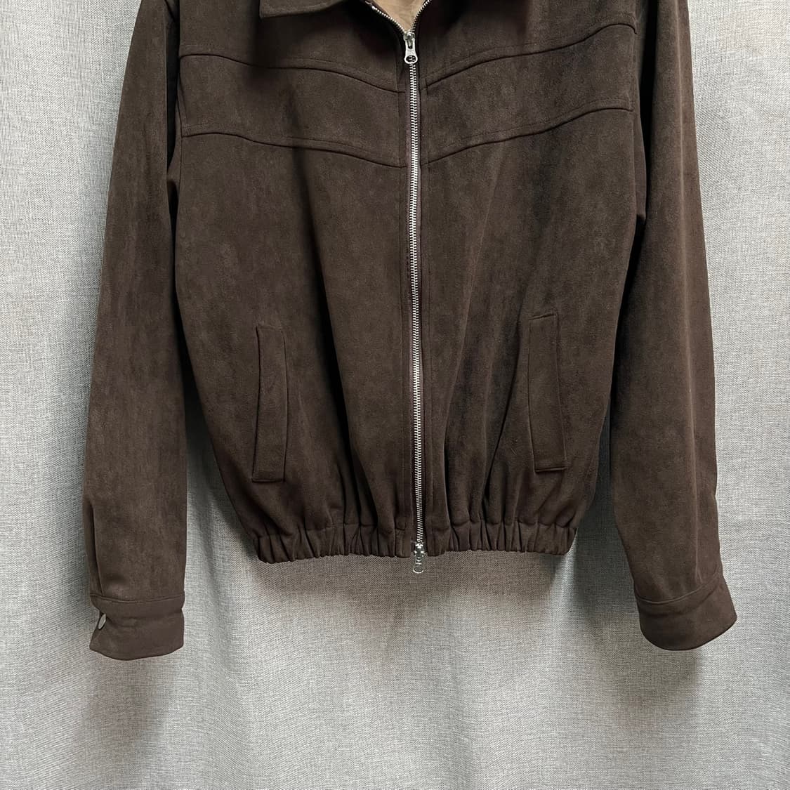 [L] 시그니처 브라운 스웨이드 블루종 자켓 상품이미지4