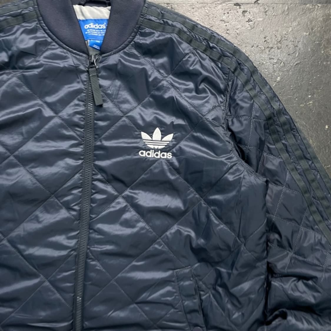 100 아디다스 퀄팅 블루종 자켓 상품이미지2