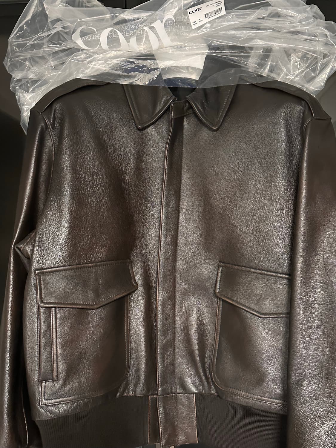 쿠어 A2 카우스킨 빈티지 브라운 M 상품이미지2