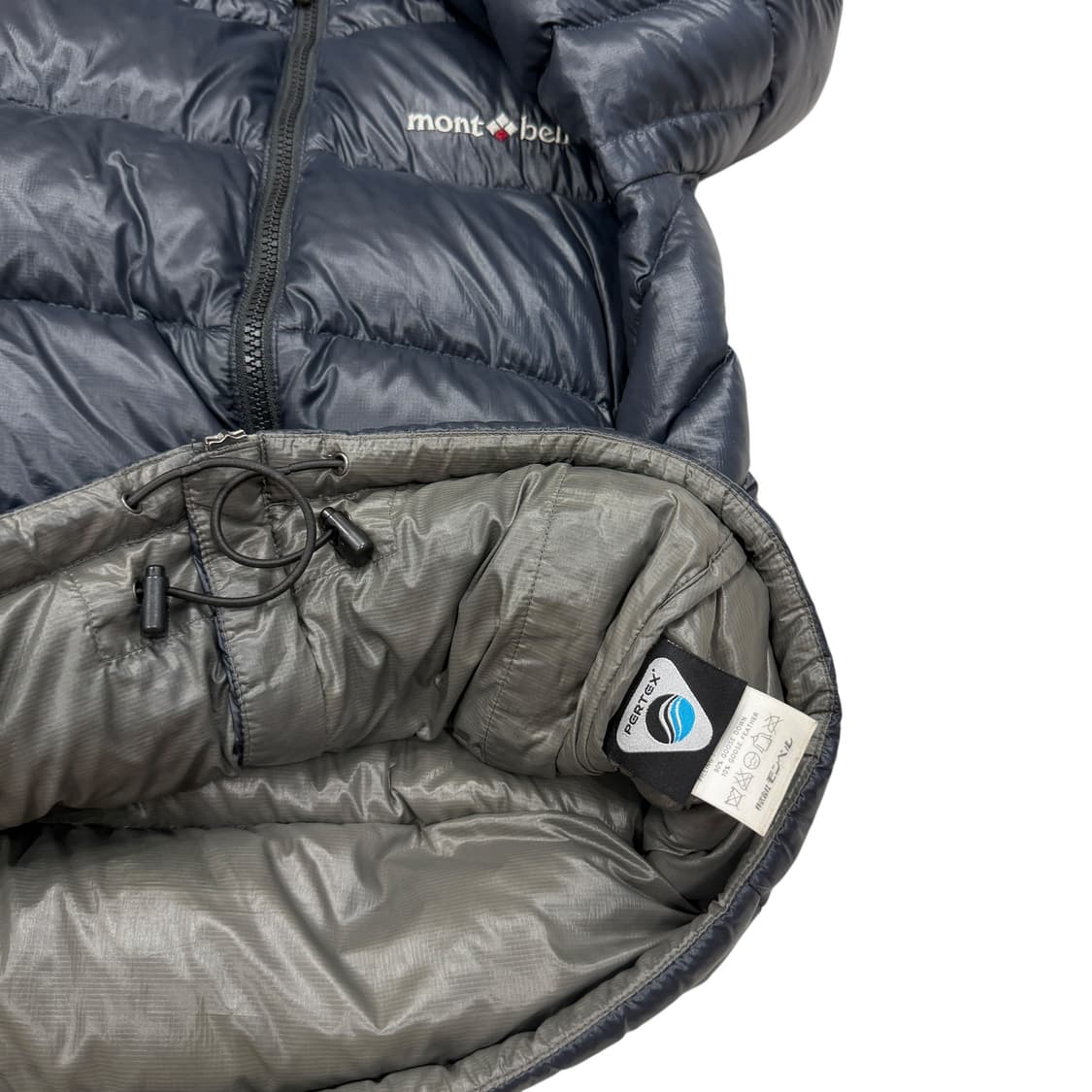 몽벨 빈티지 퍼텍스 EX800 우먼 딱붙핏 네이비 경량패딩 자켓 S 상품이미지5
