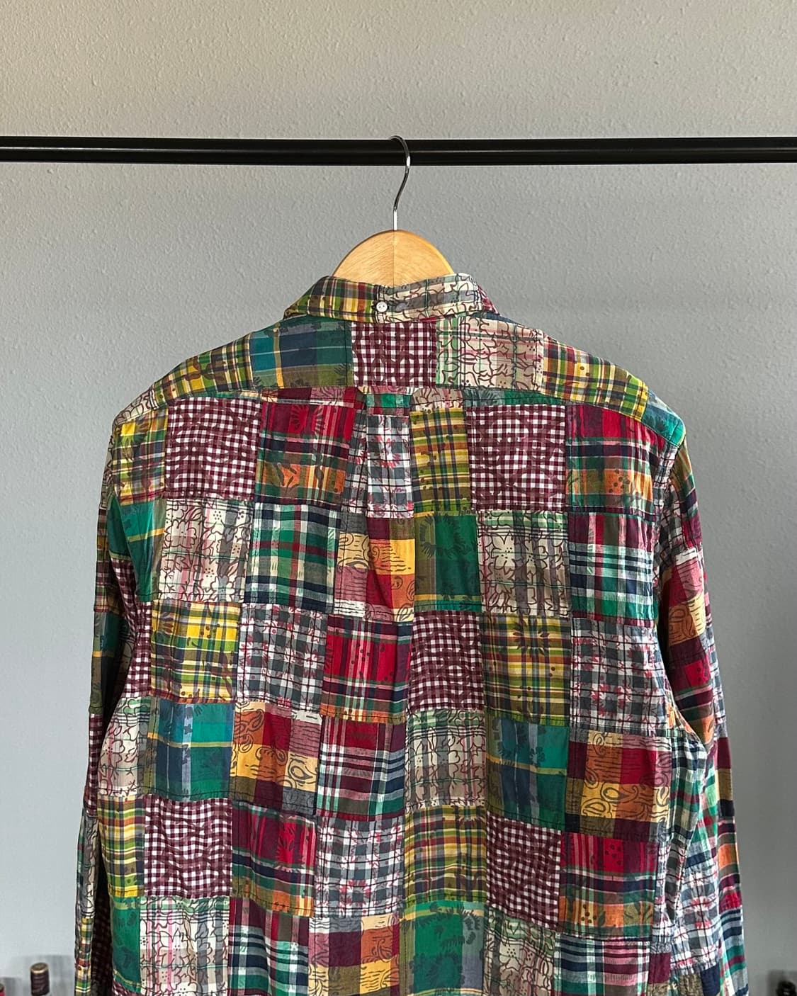 [M]폴로 랄프로렌 마드라스 패치워크 셔츠 상품이미지5