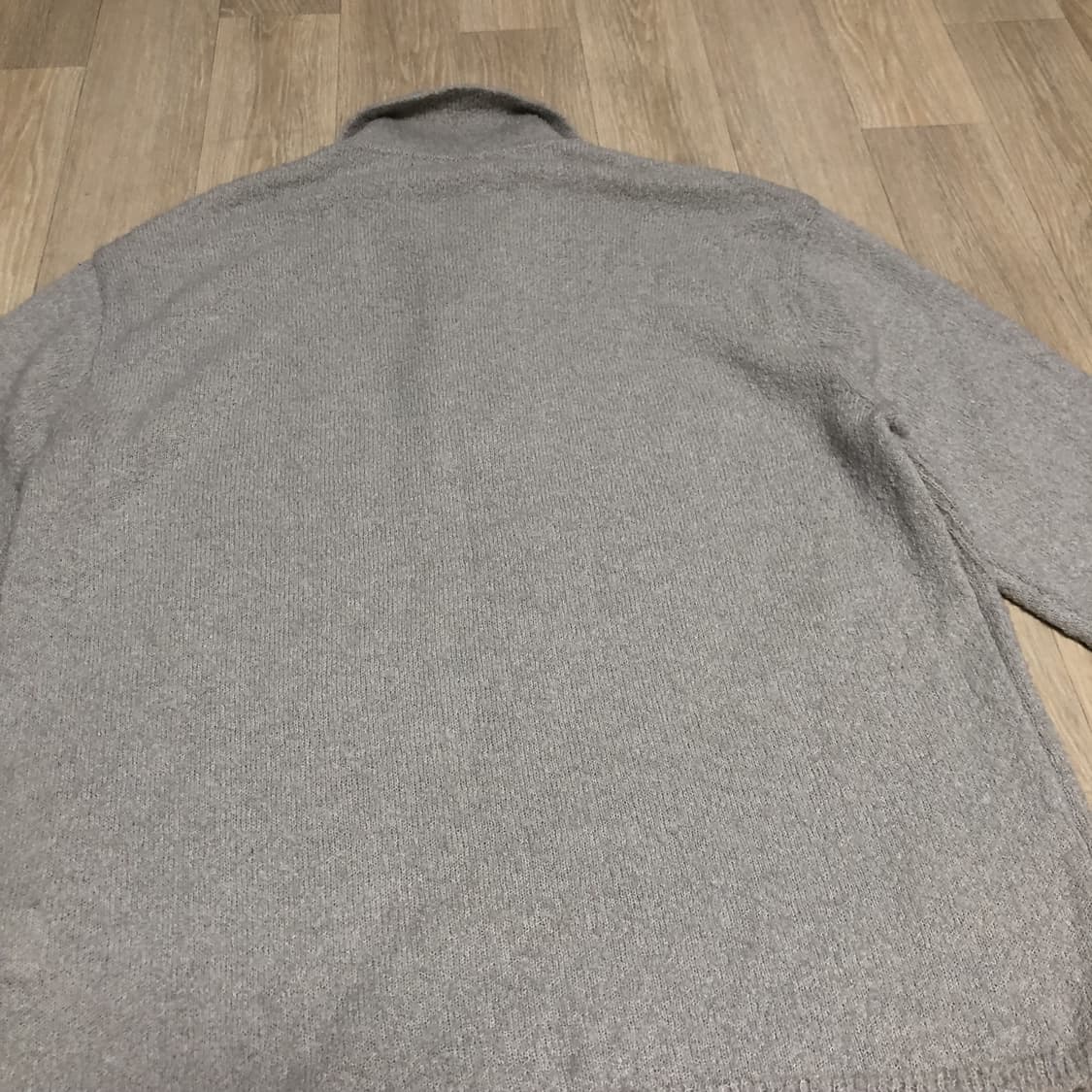 (110) 일꼬르소 IL CORSO 라이트그레이 오버핏 하프 집업 니트 상품이미지9