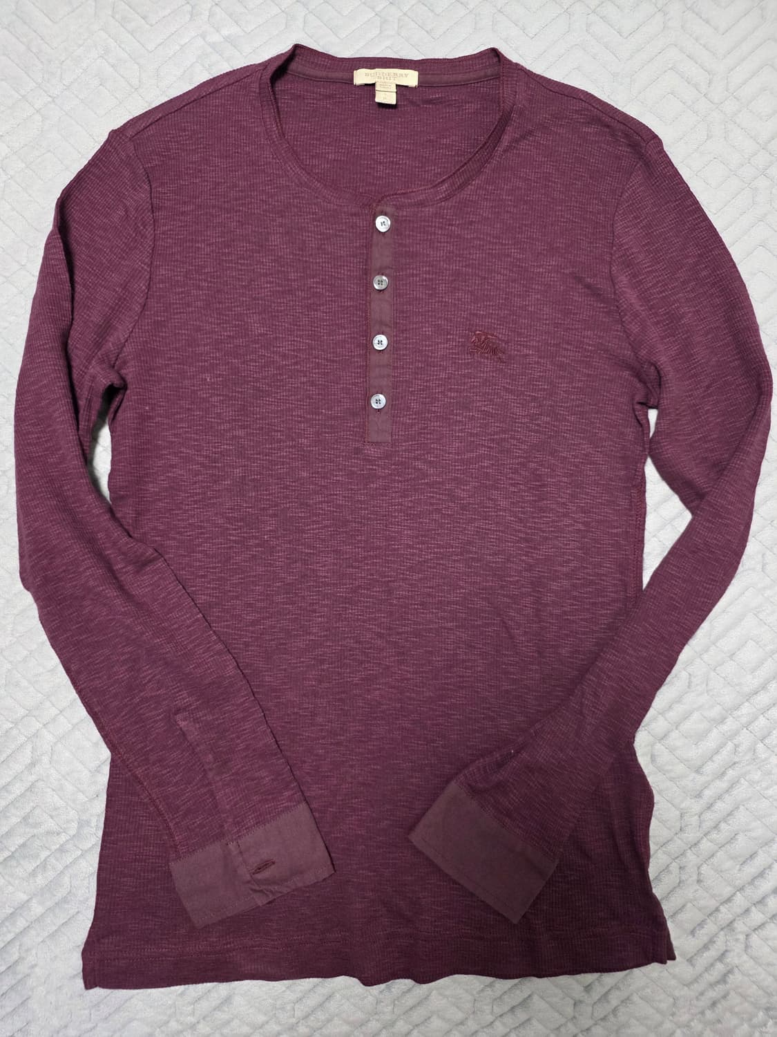 버버리 골지 헨리넥 티셔츠 머슬핏 상품이미지4