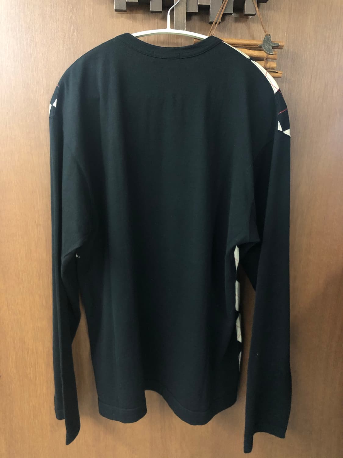 Comme des garcons homme 아가일 롱슬리브 M 상품이미지4