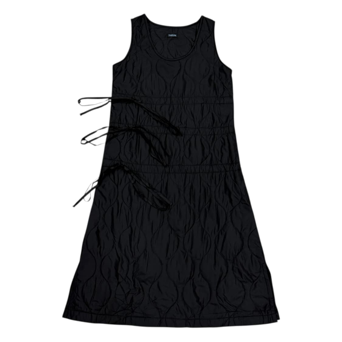 더일마 리본 디테일 롱 원피스 블랙 S 상품이미지1