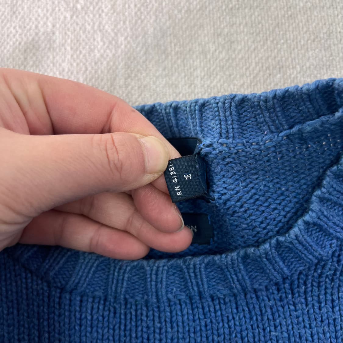 105 폴로랄프로렌 코튼 스카이블루 니트  상품이미지4