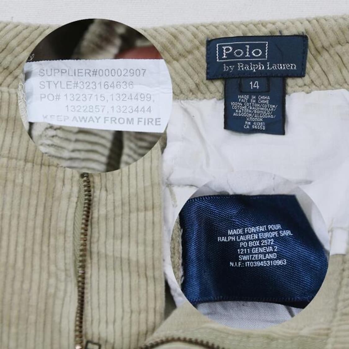 폴로 랄프로렌 클래식 코듀로이 팬츠 (28) 상품이미지7