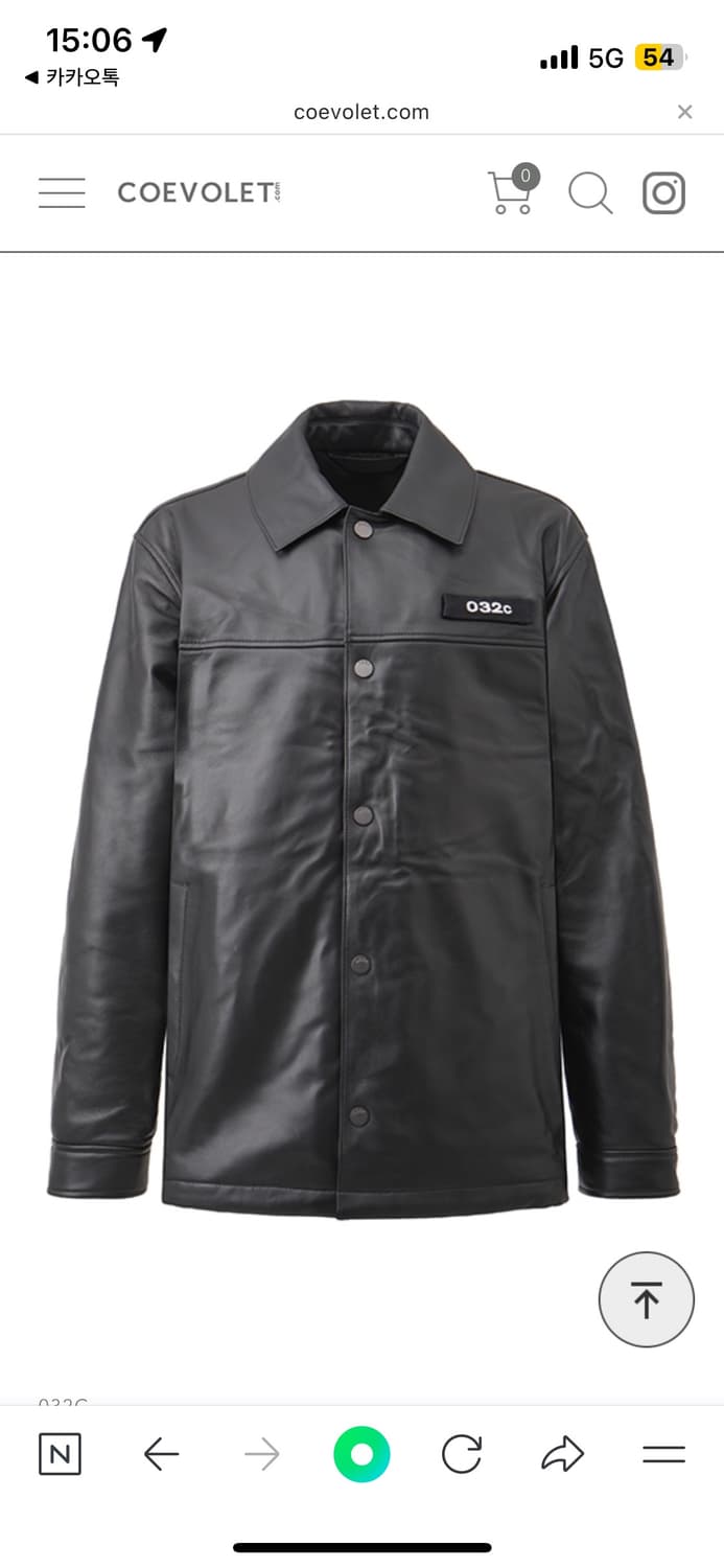 032c 레더 코치 자켓 (XL) 상품이미지2