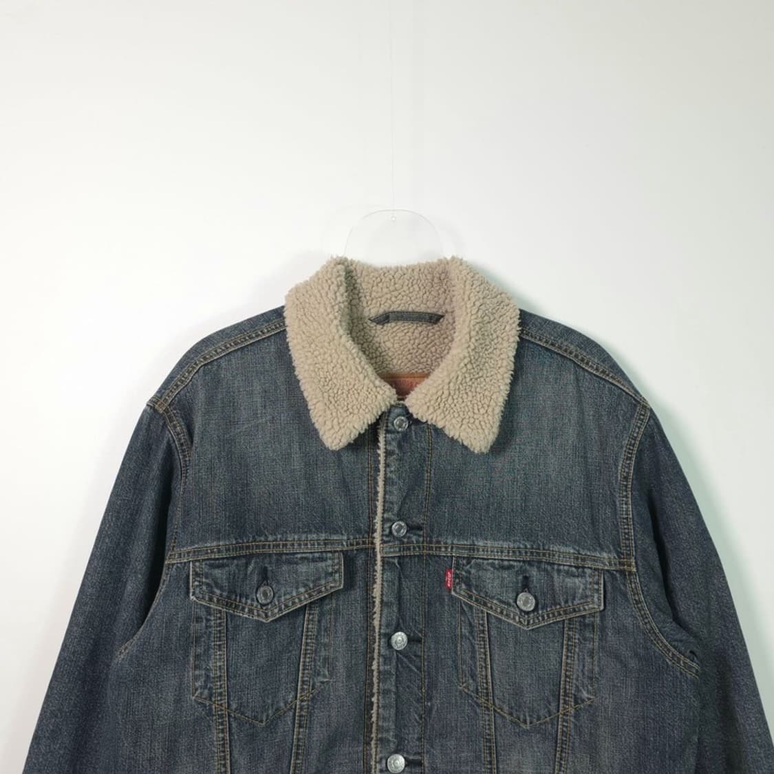Levi’s 70520 셰르파 양털 데님 자켓 M 상품이미지3